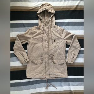 Forever 21 Hooded Utility Trench Coat size M